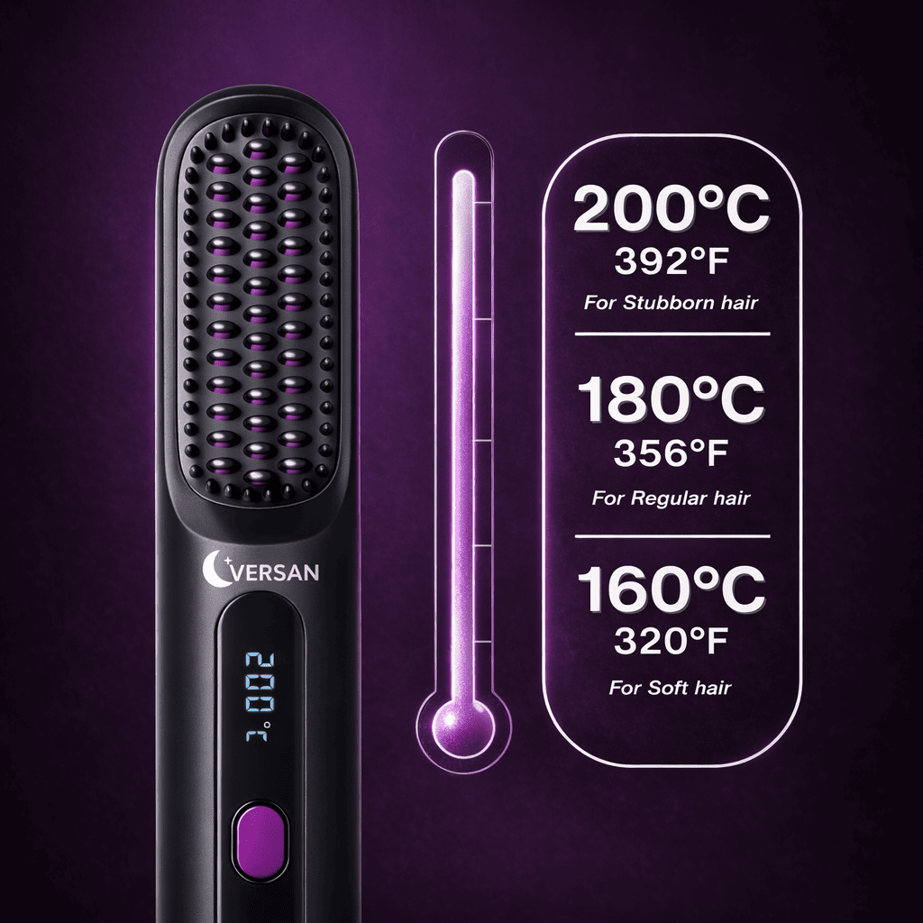 Versan™ Wireless Hair Straightening Brush