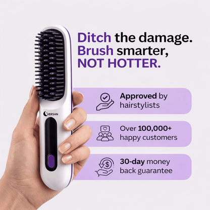 Versan™ Wireless Hair Straightening Brush